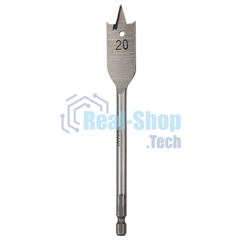 Сверло перовое по дереву Kranz 20х152 мм, шестигранный хвостовик