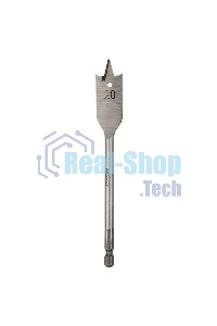 Сверло перовое по дереву Kranz 20х152 мм, шестигранный хвостовик