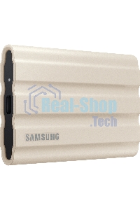 Внешний SSD Samsung T7 Shield, 1TB, USB 3.2 Gen 2 Type-C, R/W 1050/1000, бежевый