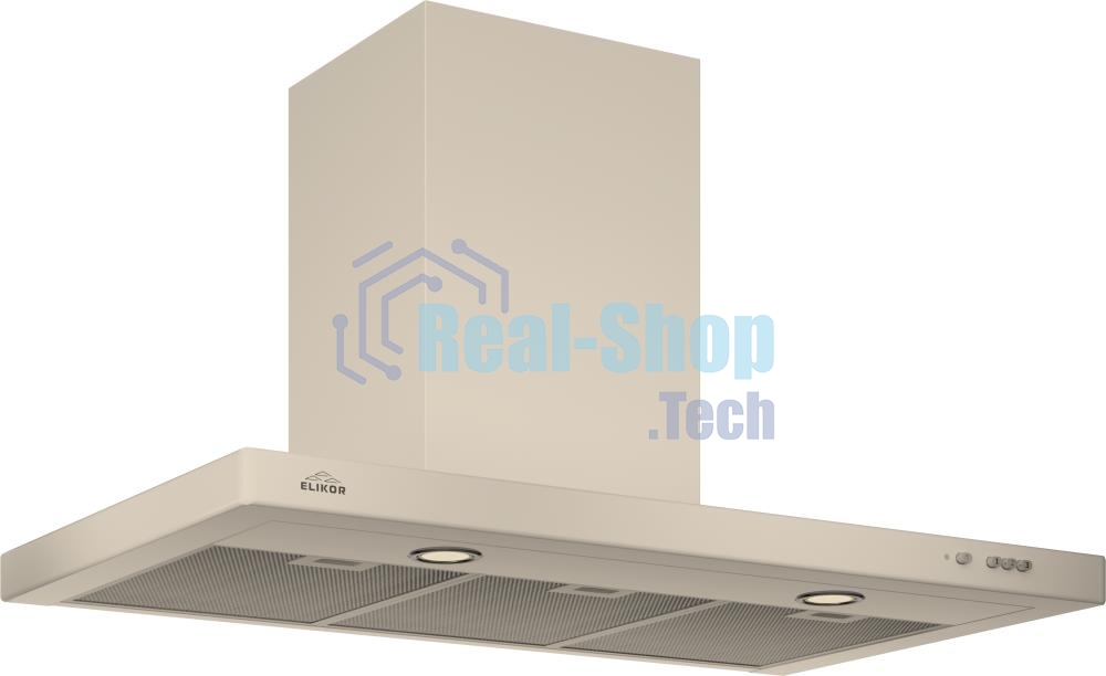 Вытяжка каминная Elikor Квадра 90П-650-К3Д топленое молоко, 90 см, 650 куб. м/ч, 56 дБ