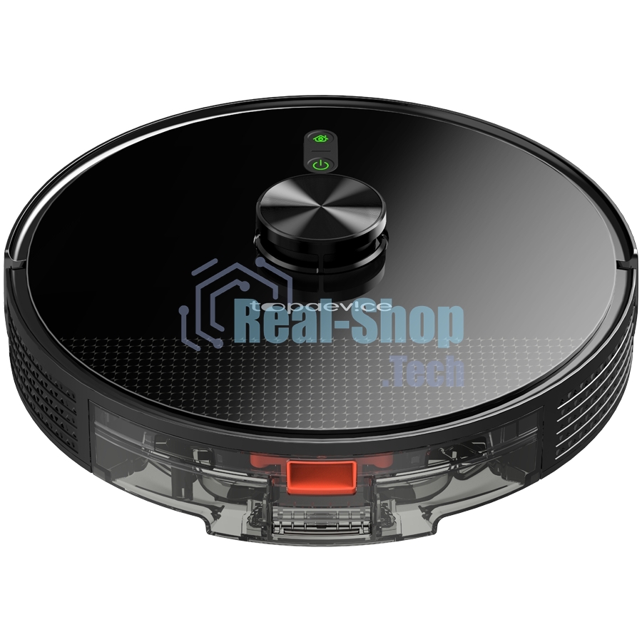 Робот-пылесос TopDevice TDSRC003_BK черный, 40 Вт, 2600 мА·ч Li-Ion, уборка влажная/сухая, пылесборник контейнер 0.4 л