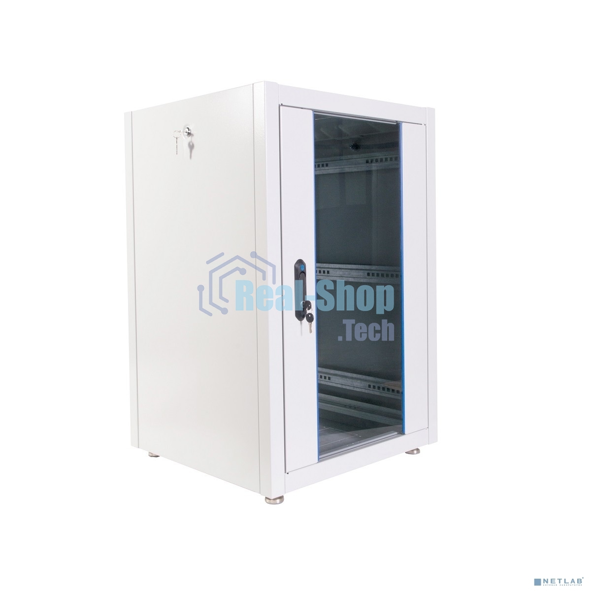 Шкаф телекоммуникационный напольный ЭКОНОМ 18U (600 × 800) дверь стекло, дверь металл