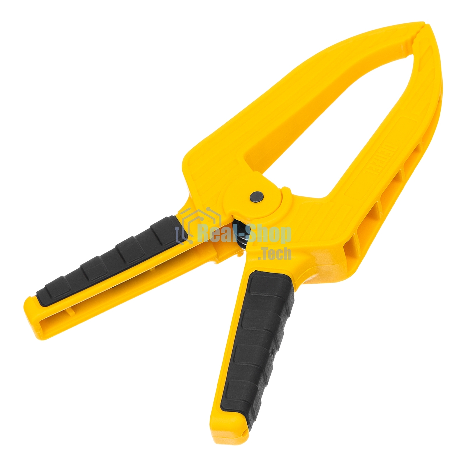 Струбцина клещеобразная Denzel удлиненная 50 х 80 мм двухкомпонентные рукоятки