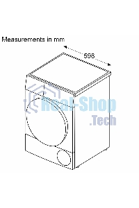 Сушильная машина Bosch WTN86202ME серый, 8 кг, сушка - конденсационная, программ - 13, 59.8 x 84.2 x 61.3 см