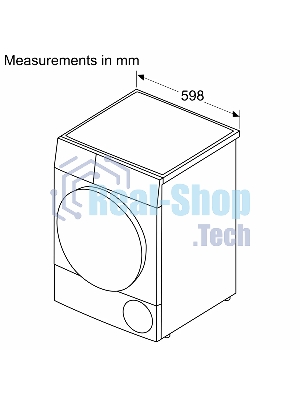Сушильная машина Bosch WTN86202ME серый, 8 кг, сушка - конденсационная, программ - 13, 59.8 x 84.2 x 61.3 см