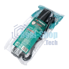 Сетевой фильтр Гарнизон 5 р, 10А, 2xUSB, 1.8 м, ур.защиты 4, черный, пакет