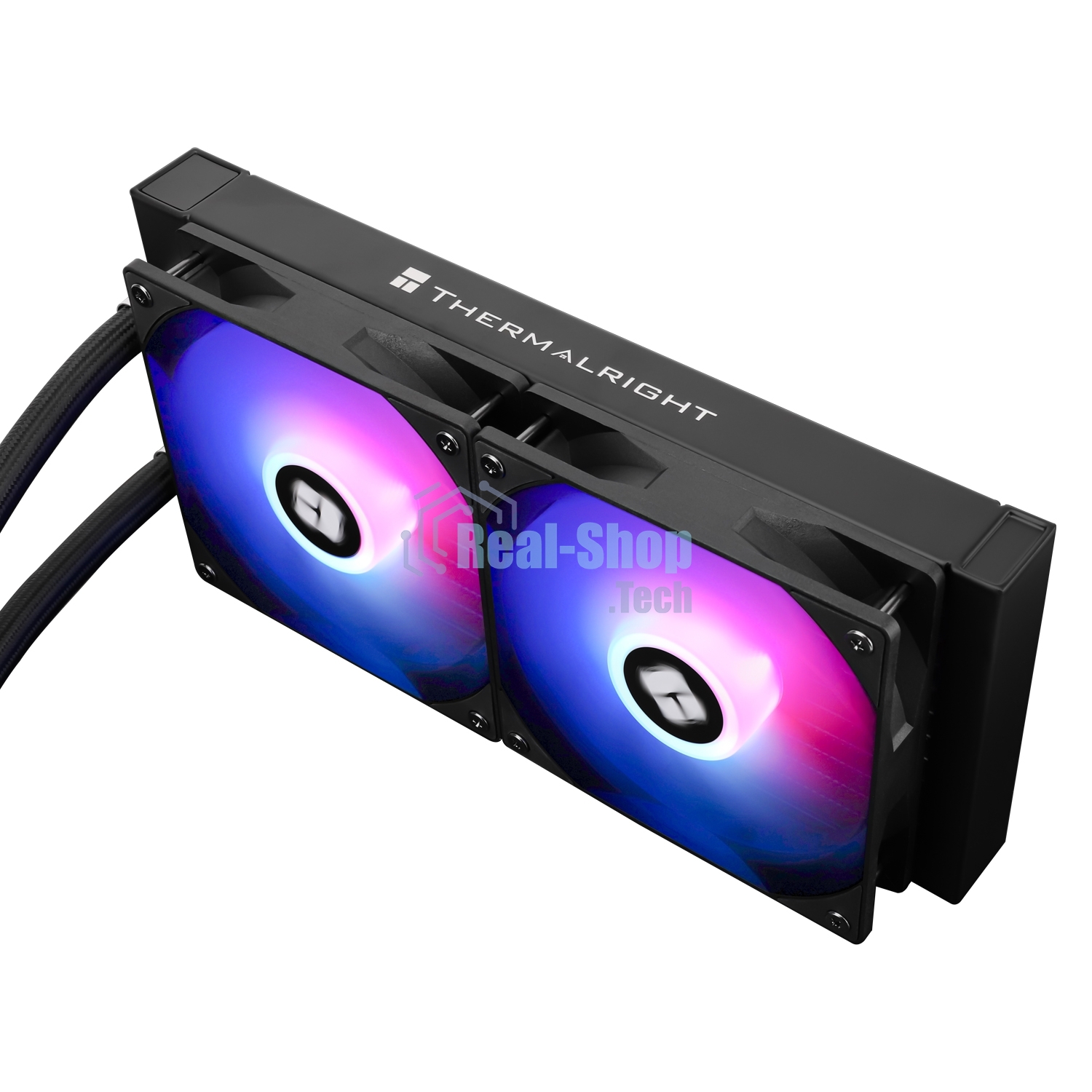 Система жидкостного охлаждения Thermalright Aqua Elite 240 V3 (240мм, Black, ARGB/ Fans: 2x120мм, 66.17CFM, 25.6dBA, 1500RPM/ Pump height 53mm, 23dBA, 3300RPM, Rad thickness 27mm/ S: 1700, 1200, 20XX, 115X, AM5, AM4)