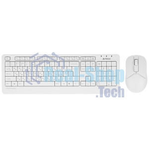 Комплект клавиатура+мышь A4Tech FStyler FG1012 беспроводной, USB, 1200 DPI, белый