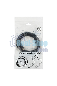 Кабель телевизионный Cablexpert, CCV-515-3M, Coaxial M/F, 3м