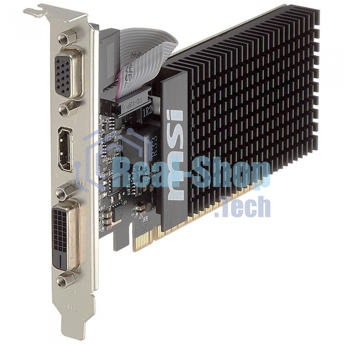 Видеокарта MSI PCI-E GT 710 2GD3H LP nVidia GeForce GT 710 2048Mb 64bit DDR3 954/1600 DVIx1/HDMIx1/CRTx1/HDCP Ret low profile
