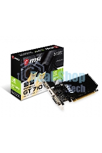 Видеокарта MSI PCI-E GT 710 2GD3H LP nVidia GeForce GT 710 2048Mb 64bit DDR3 954/1600 DVIx1/HDMIx1/CRTx1/HDCP Ret low profile