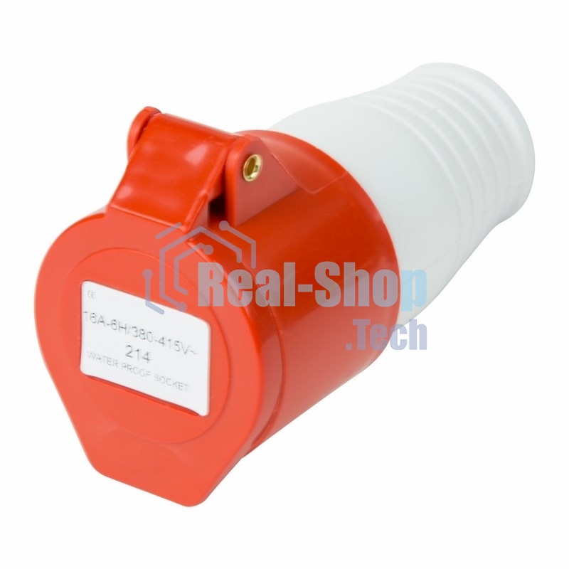 Розетка Rexant 214 переносная 3Р+РЕ 16А 380В IP44