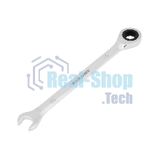 Ключ комбинированный трещоточный Rexant 10 мм, CrV, зеркальный хром