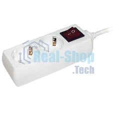 Удлинитель 2х5 м с заземл. 16А IP20 У02К с выкл. 2P+PE ИЭК WYP10-16-02-05-ZK-N