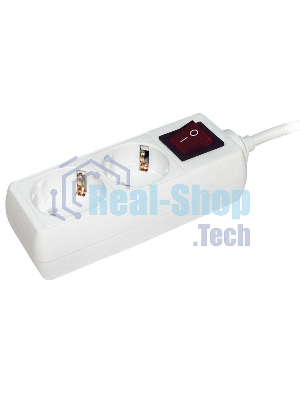 Удлинитель 2х5 м с заземл. 16А IP20 У02К с выкл. 2P+PE ИЭК WYP10-16-02-05-ZK-N