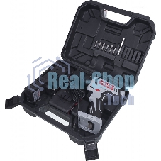 Дрель-шуруповерт аккумуляторная Ресанта ДА-18-2ЛК-У 75/14/6, Аккумуляторная, 18В, 2 АКБ, Ударная, Кейс