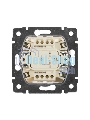 Механизм выключателя 1-кл. СП Valena 10А IP31 с зел. инд. бел. Legrand 774410