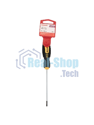 Отвертка крестовая Rexant PH 0х100 мм, двухкомпонентная рукоятка