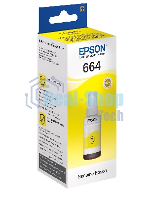 Чернила оригинальные C13T664498 (664 Y) для Epson, желтый, 6500 к., 70 мл.