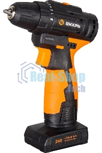 Дрель-шуруповерт аккумуляторная Вихрь ДА-24Л-2К/Б 72/14/24, Аккумуляторная, 24В, 2 АКБ, Кейс