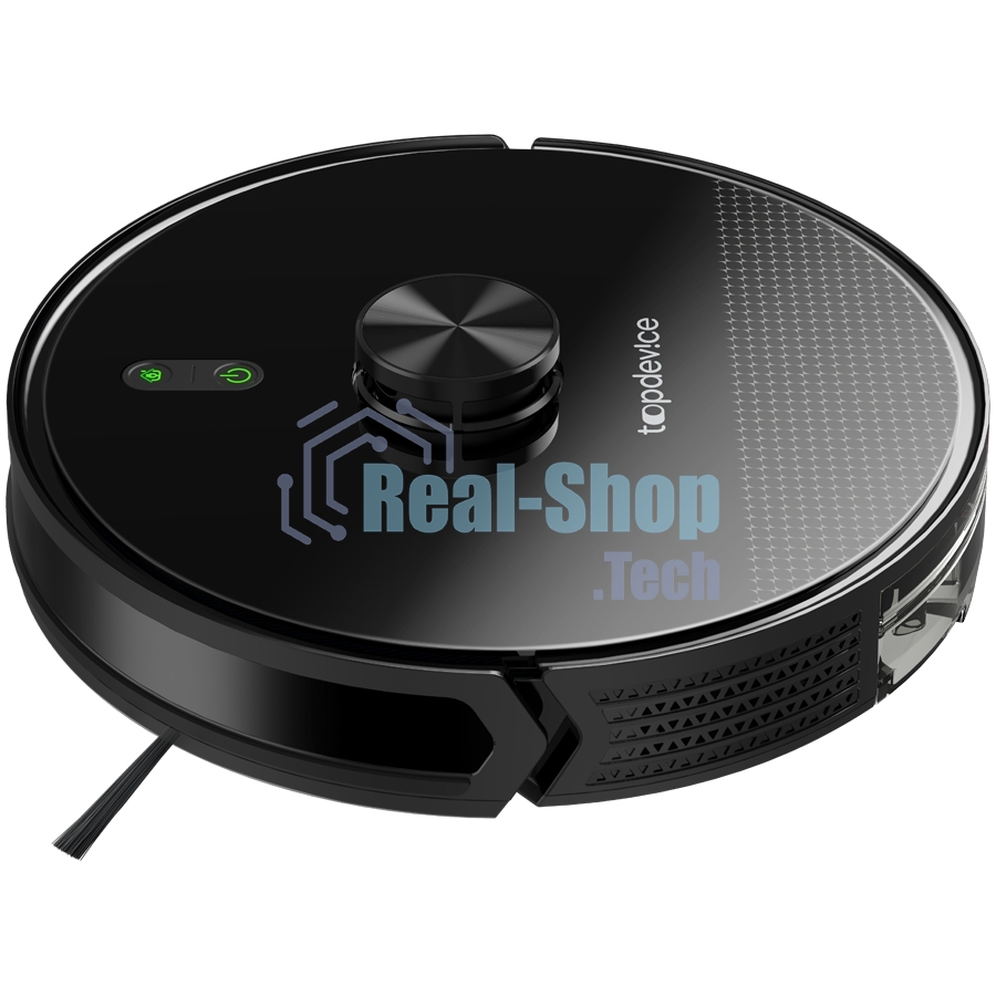 Робот-пылесос TopDevice TDSRC003_BK черный, 40 Вт, 2600 мА·ч Li-Ion, уборка влажная/сухая, пылесборник контейнер 0.4 л