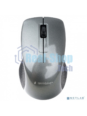 Мышь беспроводная Gembird MUSW-375 серый, 1000 dpi, радиоканал, USB, кнопки - 3