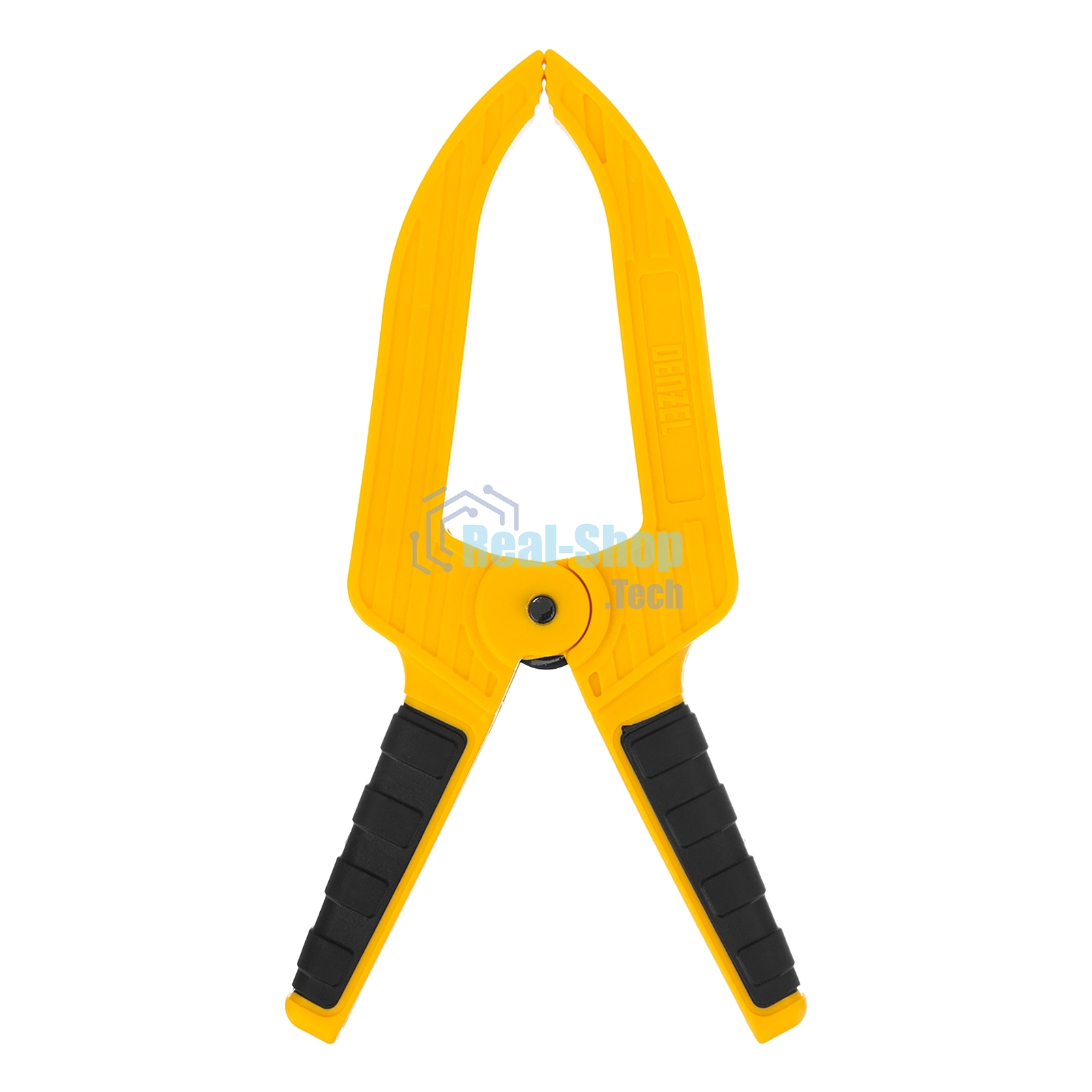 Струбцина клещеобразная Denzel удлиненная 50 х 80 мм двухкомпонентные рукоятки