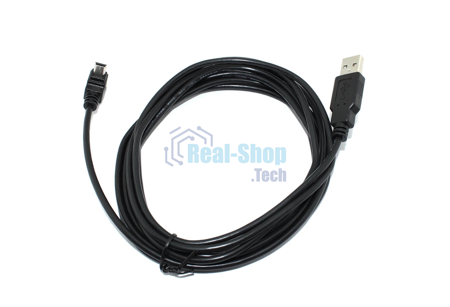 Кабель USB Type A на Mini USB угол вниз 3 м