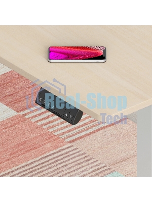 Стол компьютерный Cactus угловой подъемный столешница МДФ, белый дуб каркас белый 140x72x60 см (CS-EDXL-WWD)