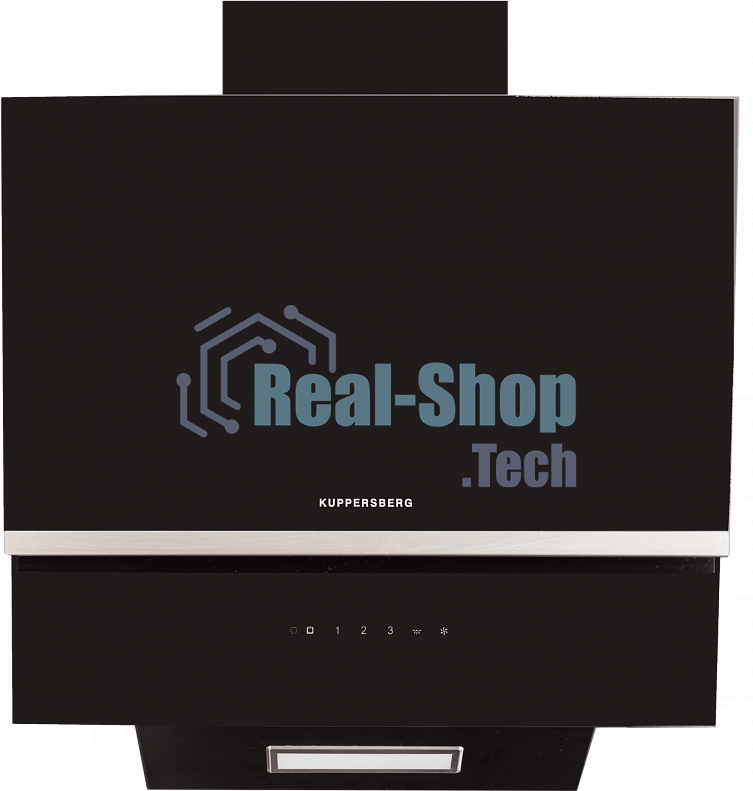 Вытяжка каминная Kuppersberg F 600 B черный/нержавеющая сталь, 60 см, 650 куб. м/ч, 47 дБ