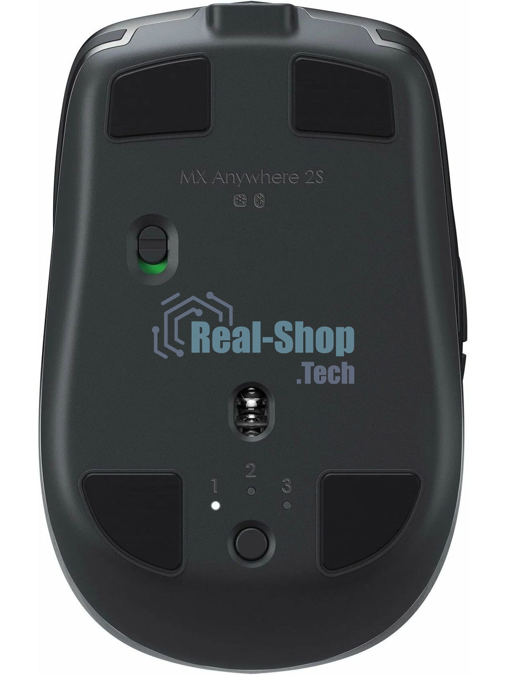 Мышь беспроводная Logitech MX Anywhere 2S графитовый, 4000 dpi, радиоканал, Bluetooth, USB, кнопки - 7