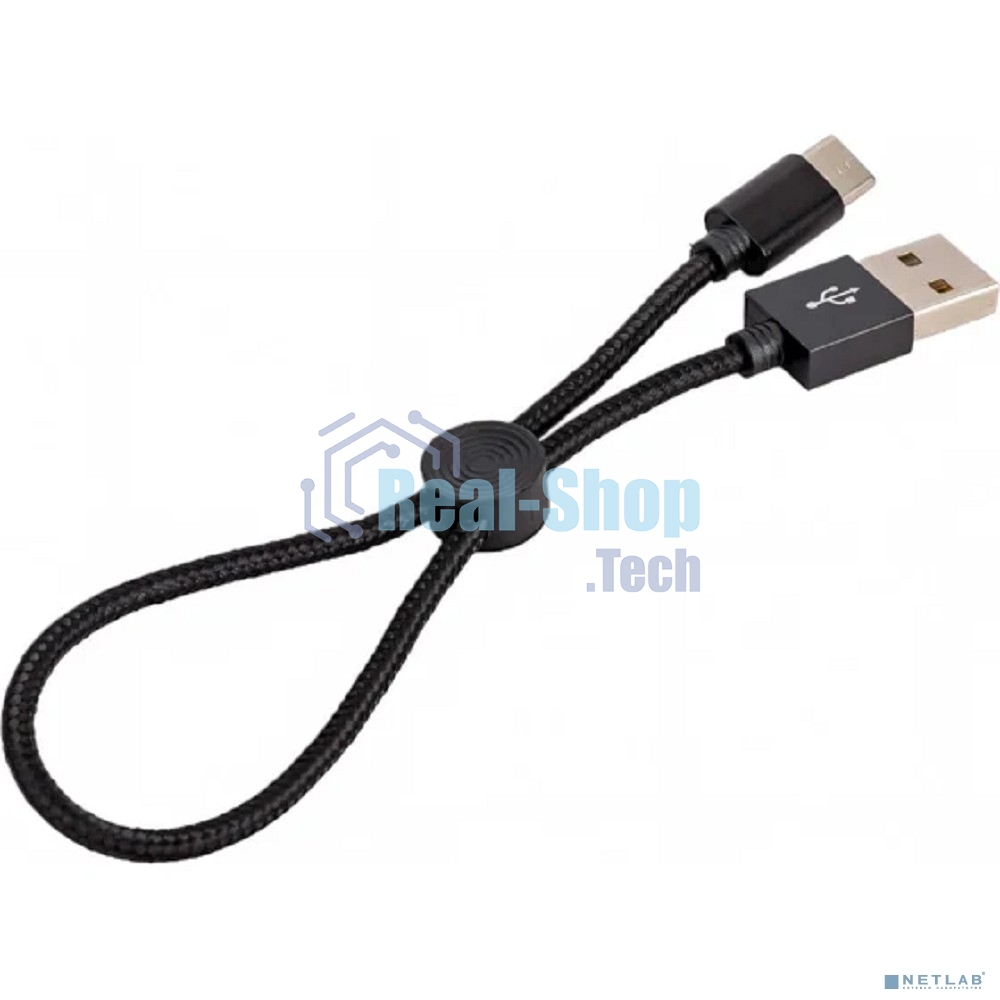 Кабель USB 2.0 hoco X35, AM/Type-C, черный, 0,25м