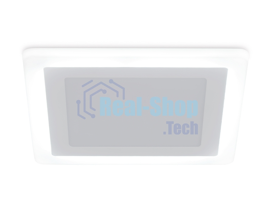 Встраиваемый cветодиодный светильник с подсветкой Ambrella light DCR396 18W+6W 4200K+4200K 220-240V 245*245*20 (A210*210)