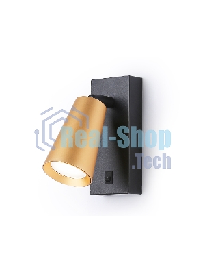 Светильник Ambrella light TA13142 BK/GD черный/золото GU10 max 12W 140*60*90