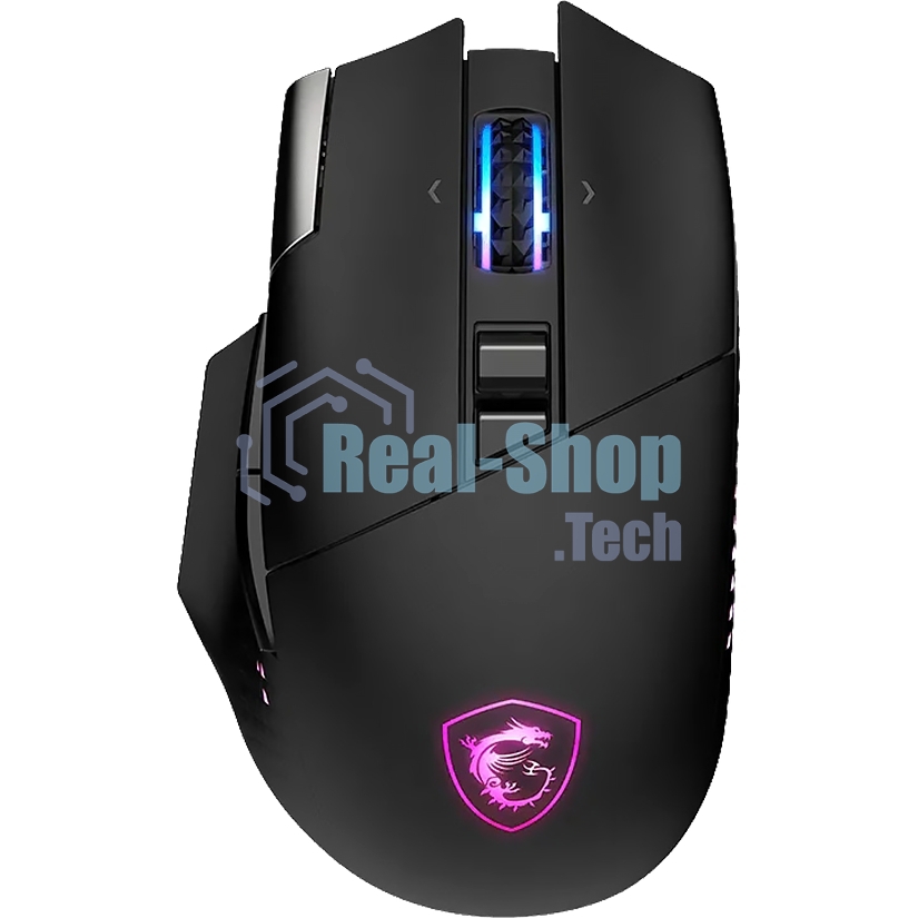 Мышь MSI VERSA PRO W черный оптическая 26000dpi беспров. BT/Radio USB (S12-4301340-CLA)