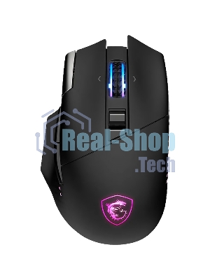 Мышь MSI VERSA PRO W черный оптическая 26000dpi беспров. BT/Radio USB (S12-4301340-CLA)