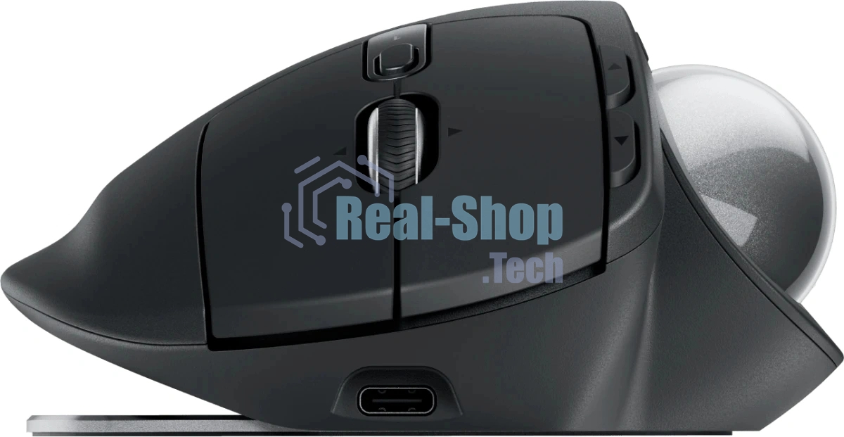 Трекбол Logitech Trackball MX Ergo S графитовый оптическая 2048dpi беспров. BT/Radio USB (910-007261)