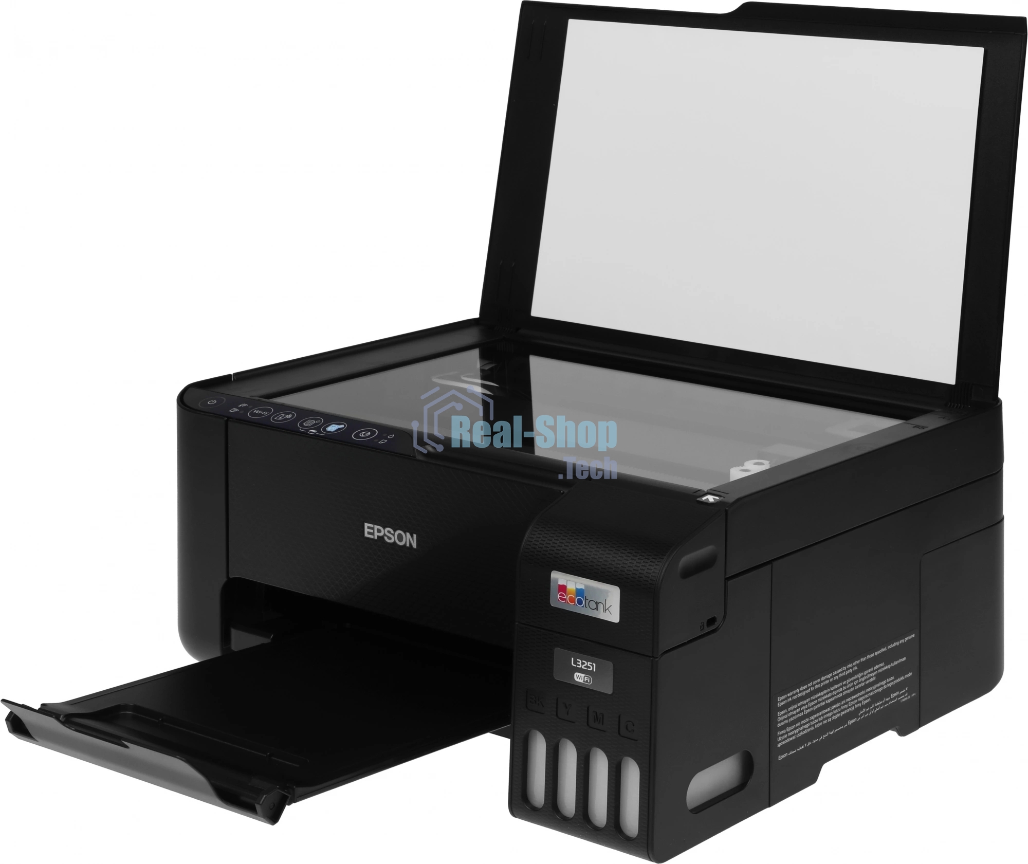 МФУ струйное Epson EcoTank L3251 (C11CJ67419/C11CJ67302/C11CJ67518), A4, цветное, печ. до 33 стр/мин. (ч/б) до 15 стр/мин. (цвет), скан. до 5 стр/мин., 5760 x 1440 dpi (печать) 1200x2400dpi (скан.), USB, Wi-Fi