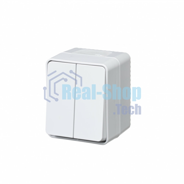 Выключатель 2-кл. ОП AtlasDesign Profi54 IP54 10AX белый SchE ATN540151