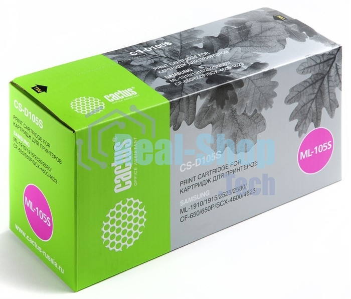 Картридж лазерный Cactus CS-D105S черный (1000 стр.) для Samsung ML-1910/1915/2525/2580/SCX-4600/4623/SF-650