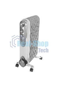 Масляный радиатор Ресанта ОМПТ- 9Н 67/3/4 2,0кВт, 450 140 650, 9 секций, 9,7 кг