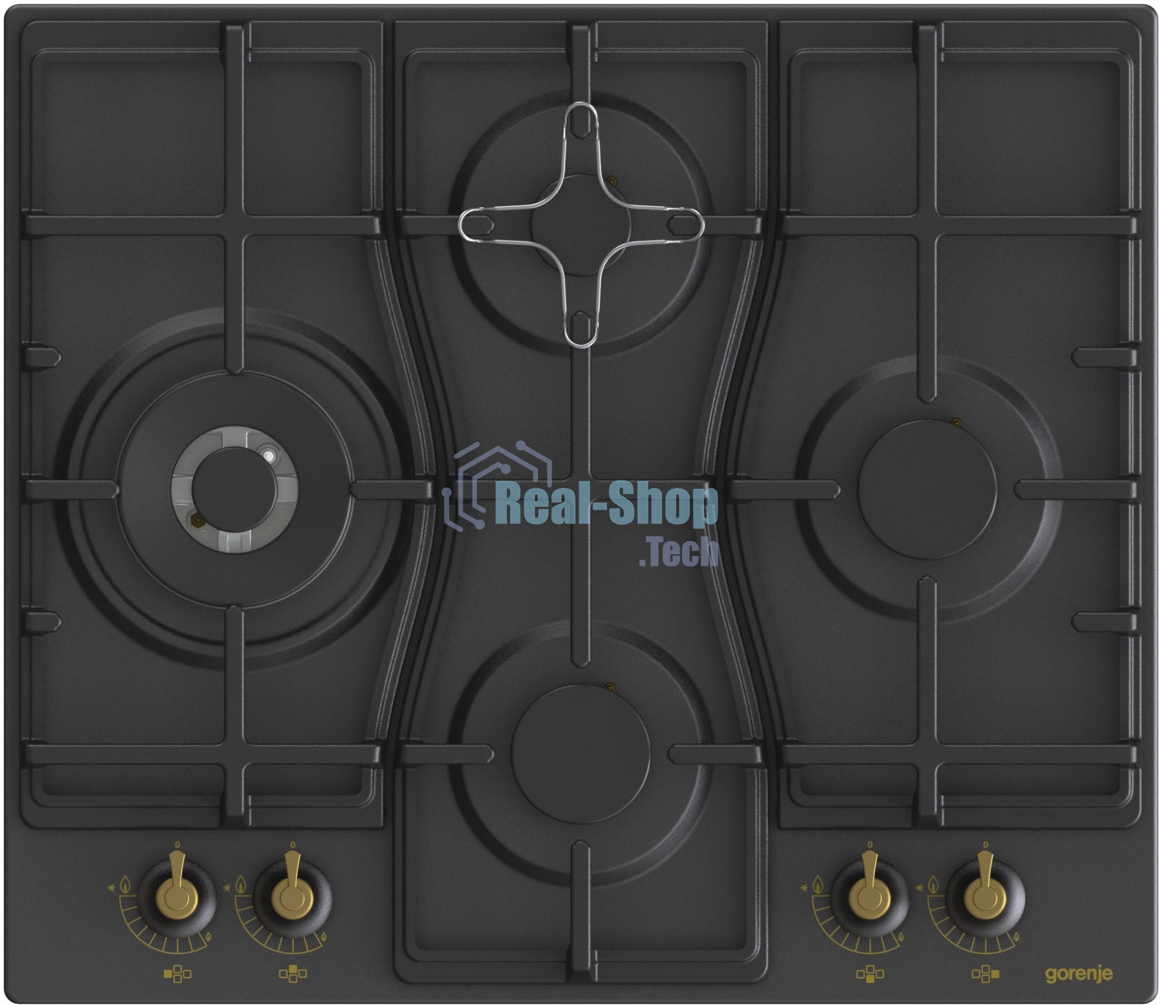 Газовая варочная панель Gorenje GW6D42CLB черный