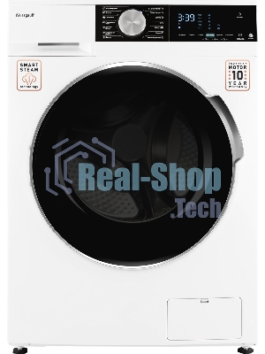 Стиральная машина Weissgauff WM 47147 DC Inverter Steam белый, загрузка фронтальная 7 кг, 1200 об/мин, класс A+++