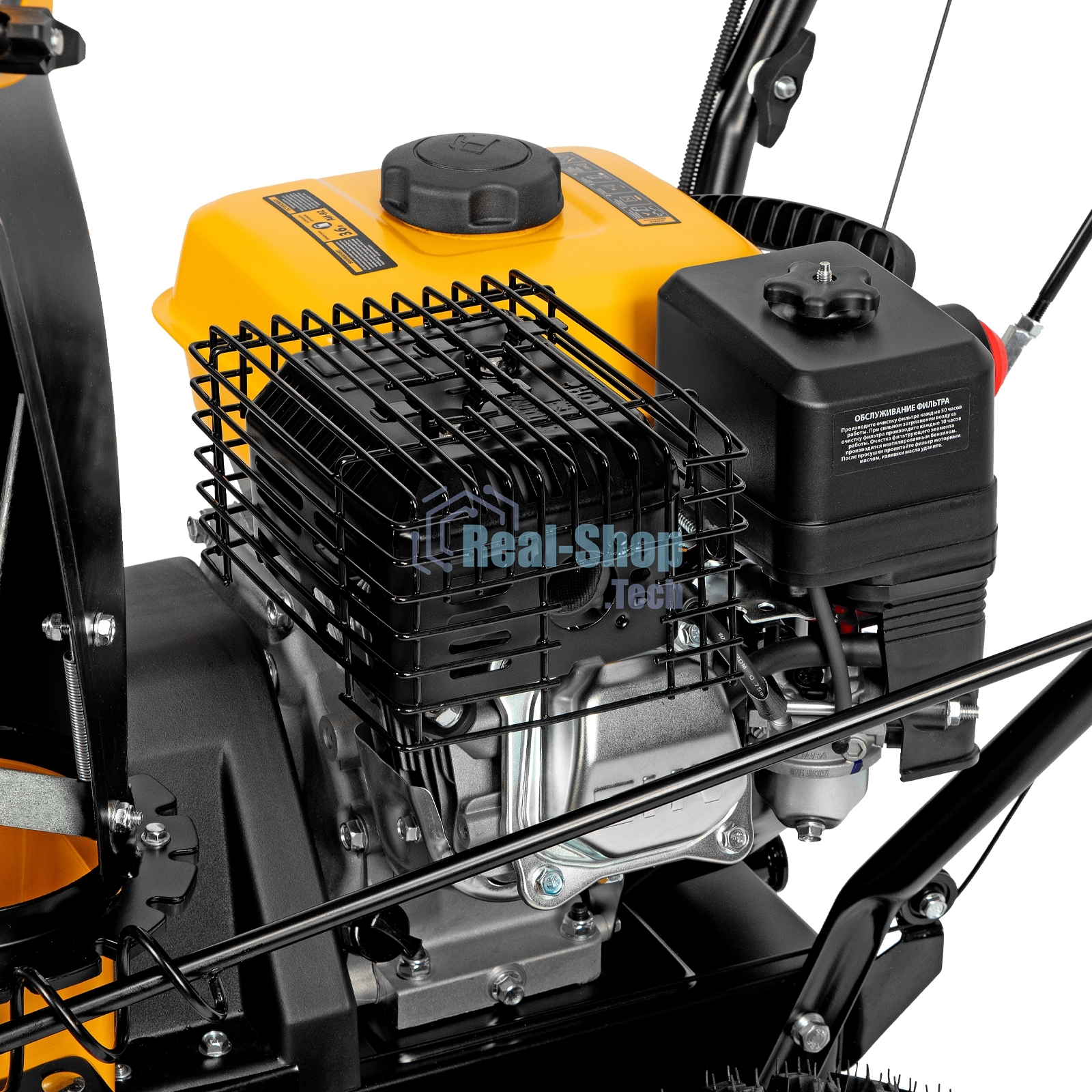 Бензиновая снегоуборочная машина Denzel SBM 610, 212cc, ручной старт, фара