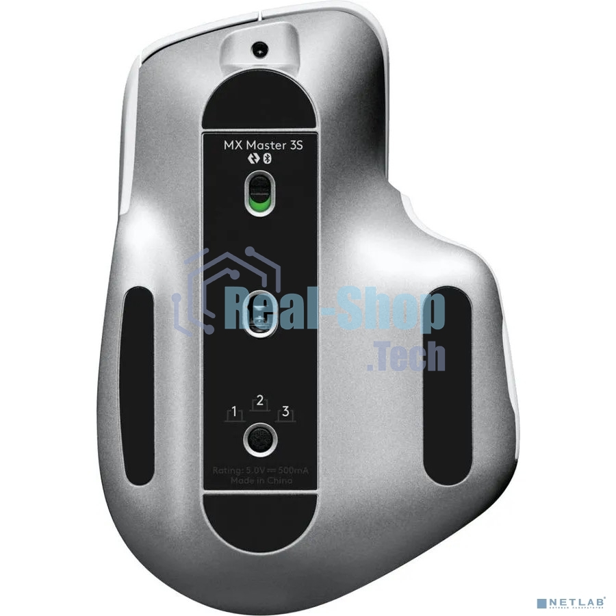 Мышь беспроводная Logitech MX Master 3s светло-серый, 8000 dpi, радиоканал, Bluetooth, USB, кнопки - 7
