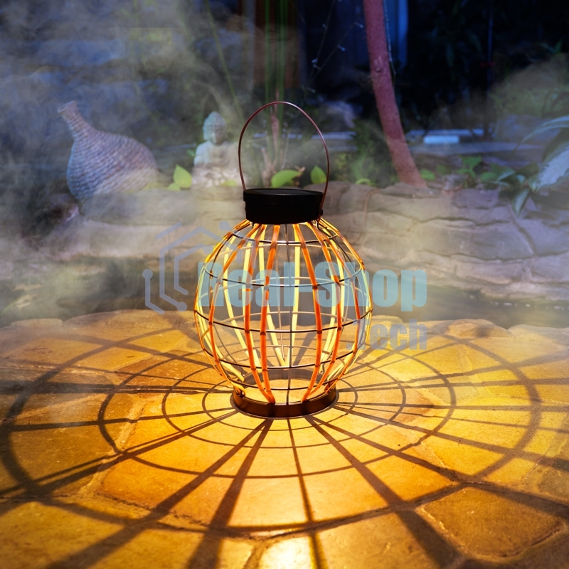 Светильник садовый Rexant Бамбук, 29,5 см, 3000К, встроенный аккумулятор, солнечная панель, коллекция Бали