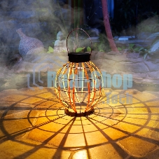 Светильник садовый Rexant Бамбук, 29,5 см, 3000К, встроенный аккумулятор, солнечная панель, коллекция Бали