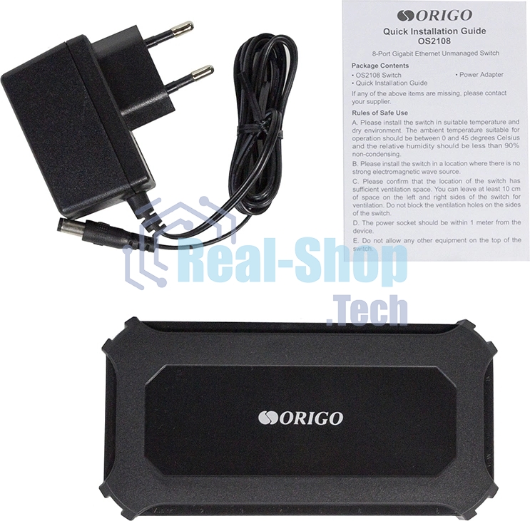 Коммутатор Unmanaged Switch 8x1000Base-T, plastic case