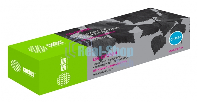 Картридж лазерный Cactus CS-CF353A пурпурный (1000 стр.) для HP M176/M177
