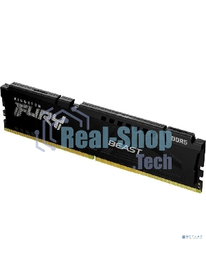 Оперативная память Kingston Fury Beast, DDR5, 64Gb (2x32Gb), 6000MHz, CL30, DIMM, с радиаторами, черный